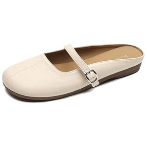 Женские сандалии с закрытым носком и резиновой подошвой, противоскользящие City camel, Apricot