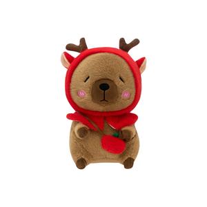 Плюшевая игрушка капибара превращается в лося, высота 28см/45см AZLCL