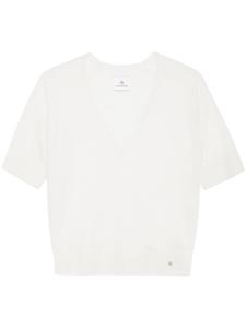 ANINE BING футболка Aria с логотипом, белый