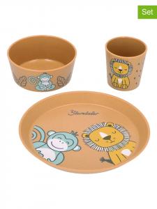 Детский набор столовых приборов "Albert & Lio" из 3 предметов, светло-коричневый цвет Sterntaler