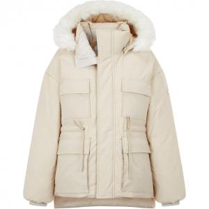 Пуховая куртка женская со съемным капюшоном, средней жесткости Columbia, vanilla