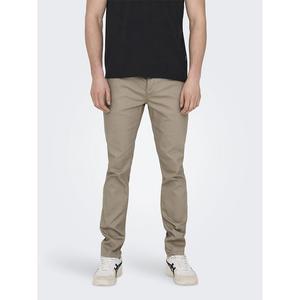 Брюки Only & Sons Loom Life Slim Twill 4452, бежевый