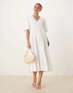 Платье миди «Roselena» от Nobody's Child белого цвета
