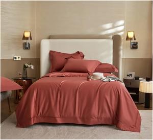 YIZUFU Комплект постельного белья из длинноволокнистого хлопка бежево-серый ультрамягкий дышащий гостиничный dxf-123