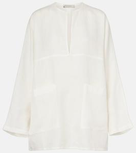 Свободная льняная блуза Asceno, Lemon