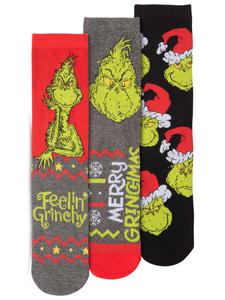Носки United Labels 3er Pack The Grinch Socken Sneaker 38-43, разноцветный