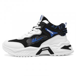 Кроссовки мужские массивные высокие Warrior, белый/черный/синий