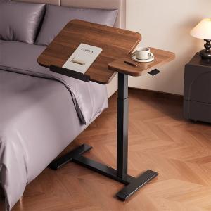 Прикроватный стол Naijia с пневмоподъемником и экодоской, цвет Walnut