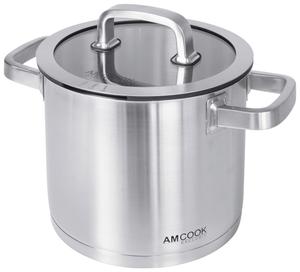 Кастрюля 4,5 л Am Cook, нержавеющая сталь