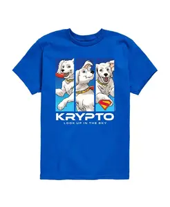 Футболка с принтом комиксов «Krypto Superdog» от Big Boys Hybrid, синий