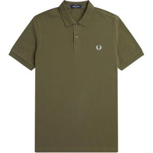 Хлопковая поло с вышитым логотипом FRED PERRY, зеленый