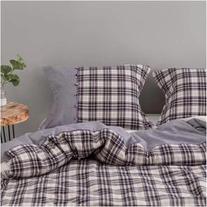 IBDRYKK Комплект постельного белья из фланели в клетку