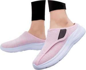 Женские зимние тапочки с флисовой подкладкой и застежкой-липучкой для удобства дома и на улице Generic, Pink