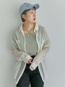 Рубашка с прозрачной лентой на спине Ehka Sopo, цвет Off White