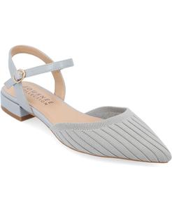 Женские туфли Ansley на плоской подошве с острым носком и широкими носками Mary Jane Journee Collection, синий