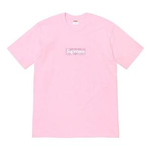 Футболка fw19 week 17 bandana box logo tee Supreme, розовый
