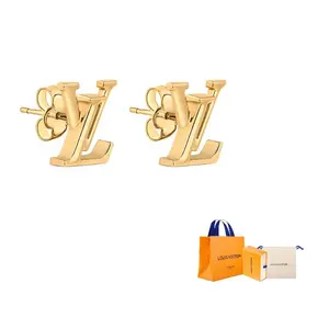 Золотые серьги-гвоздики для женщин Metal Stud LOUIS VUITTON