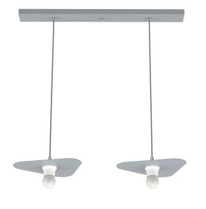 Подвесной светильник Lumicom Cloud x2, 30x30x30 см, серый