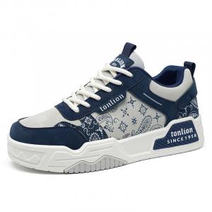 Tonlion Износостойкие и легкие мужские лоу-топы для скейтбординга серо-голубые, цвет Gray Blue