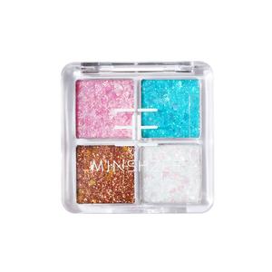 Тени для век Stage Makeup, легко растушевываются, блестящее металлическое покрытие, глиттер Chunky Glitter, 6 г MINSHZEE