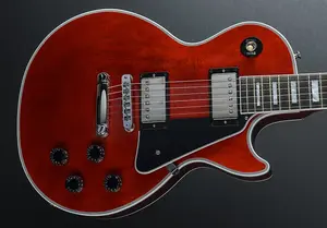 Gibson Custom Shop «Сделано на заказ» Les Paul Custom - Винно-красный с накладкой из черного дерева
