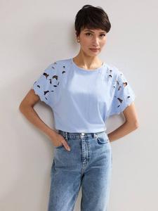 Футболка Safi с ажурными рукавами Phase Eight, Blue