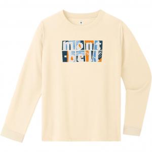 Детская футболка с круглым вырезом, средней толщины Montbell, iv айвори