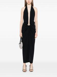 Christopher Esber платье с вырезом халтер, черный