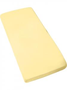 Erwin Müller Детская простыня на резинке из трикотажа Murnau светло-желтого цвета