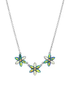 Ожерелье с цветком Аб 2028, multi