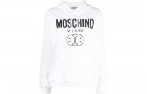 Moschino Женская белая толстовка с капюшоном, размер средний/стандартный