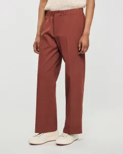 Широкие мужские брюки из эластичного хлопка Sandro, коричневый