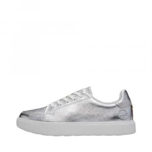 Timberland Женские низкие повседневные кроссовки Emerson Street, серебристые