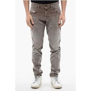 Вельветовые облегающие брюки 2019 D-STRUKT с 5 карманами Diesel, Gray