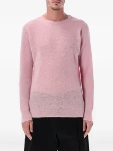 Свитер с круглым вырезом Auralee, розовый