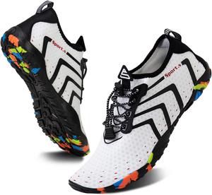 Водные тапочки WateLves для мужчин и женщин, пляжные и для плавания, быстро сохнущие, акваноски, обувь для бассейна, серфинга, йоги и водной аэробики, белый