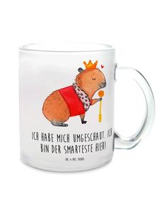 Кружка Король капибар с надписью на прозрачном фоне Mr. & Mrs. Panda