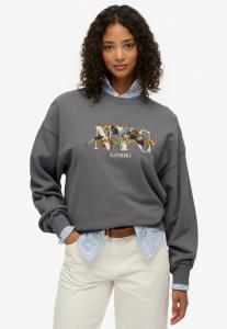 Толстовка Superdry & Co Sweatshirt, Manor House Grey/Dark Grey