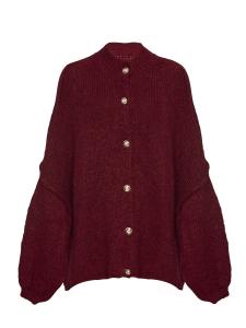 Вязаный кардиган Lilavie  Lolaa Oversize One Size, Burgundy/Wine Red