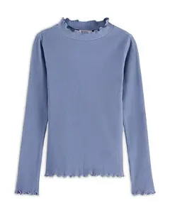 Ребристая футболка для девочек - для малышей и для взрослых Scotch & Soda, синий