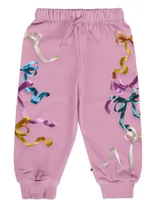 Брюки Simeon с ленточным принтом и завязками Molo, розовый