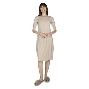 Платье-комбинация с рукавом 3/4 Memoi, Beige