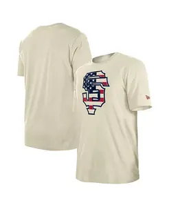 Мужская футболка San Francisco Americana Flag Fill кремового цвета New Era