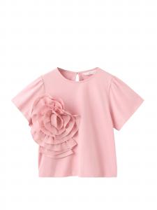 MANGO KIDS Футболка в розовом цвете