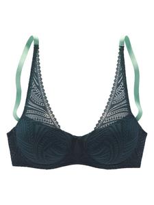 Бюстгальтер с подушечками зеленого и шалфейного цветов s.Oliver