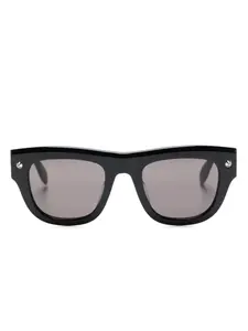 Солнцезащитные очки в квадратной оправе Alexander McQueen Eyewear, черный