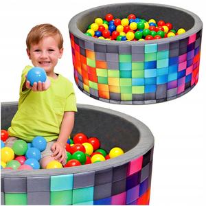 Сухой бассейн с шариками и шариками БОЛЬШОЙ 90х40 - Шарики и шарики 200 шт. Tuppi