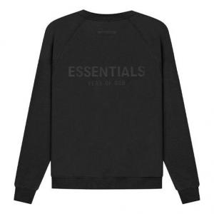 Толстовка Fear of God Essentials SS21 Pull-Over Crewneck Black, черный
