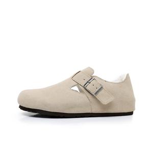 Женская обувь EBLIS HUNGI Casual Single Shoes Women's, цвет Sand Fleece-Lined Pocket Version