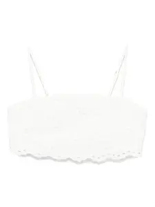 Укороченный топ из хлопка MC2 SAINT BARTH, белый